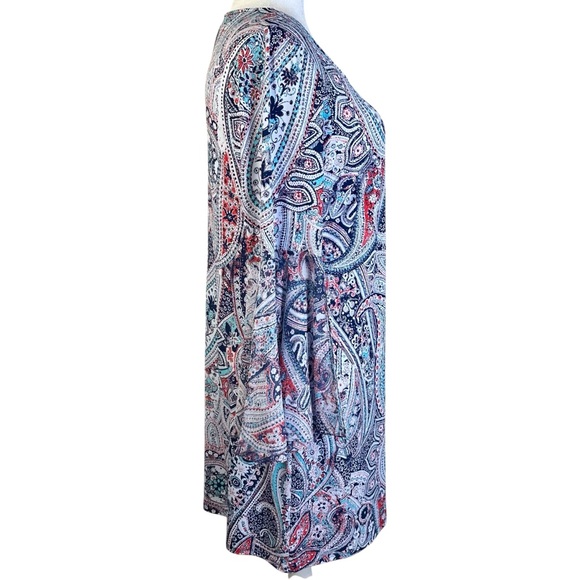 MSK Colorful Paisley Shift Dress Plus Size 1X - Picture 6 of 10